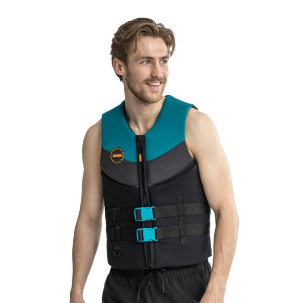 Jobe Neopren Schwimmweste Herren Real Teal Vest Men Prallschutz Wasserski - Image 2