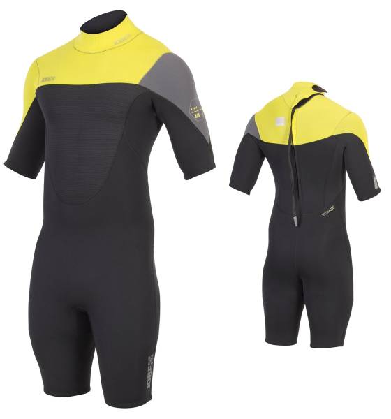 Jobe PERTH Shorty 3/2mm Neoprenanzug Neopren Wetsuit Kiten Surf Anzug yellow