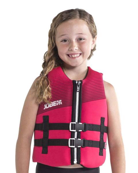 JOBE Neopren Vest Kids Neo Vest Kinder Schwimmweste Neoprenwest pink