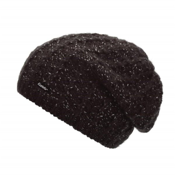 Eisbär Jael Oversize Mütze Beanie schwarz – Bild 2