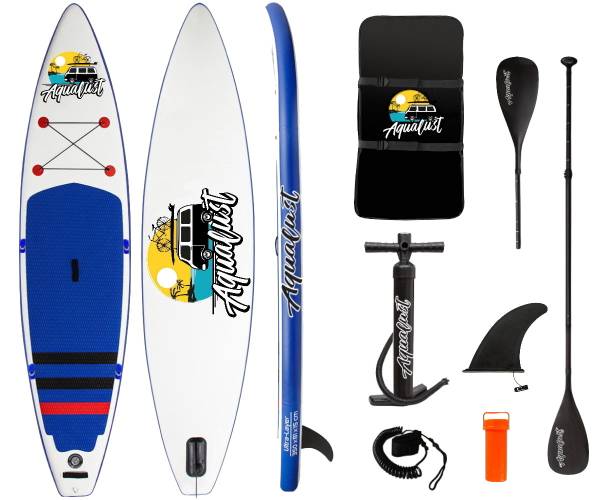 AQUALUST 11'6" Allround SUP Board Set Stand Up Paddle Paddel Touring iSUP 350x81