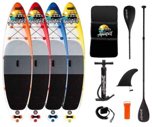 AQUALUST 10'6" SUP Board Stand Up Paddle Surf-Board Kajak Paddel 320x81cm – Bild 2