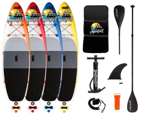 AQUALUST 10'6" SUP Board Stand Up Paddle Surf-Board Kajak Paddel 320x81cm