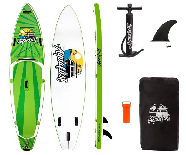 AQUALUST 10'8" CRUISER SUP Board Stand Up Paddle Surf-Board aufblasbar ISUP 3...