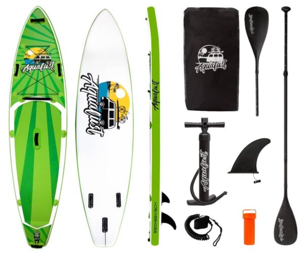 AQUALUST 10'8" CRUISER SUP Board Stand Up Paddle Surf-Board ISUP mit Kajakpad... – Bild 2