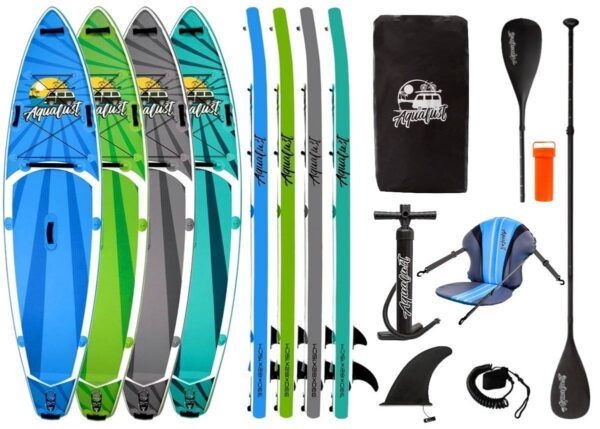 AQUALUST 10'8" CRUISER SUP Board Stand Up Paddle Surf ISUP Leash, Kajakpaddel... – Bild 2