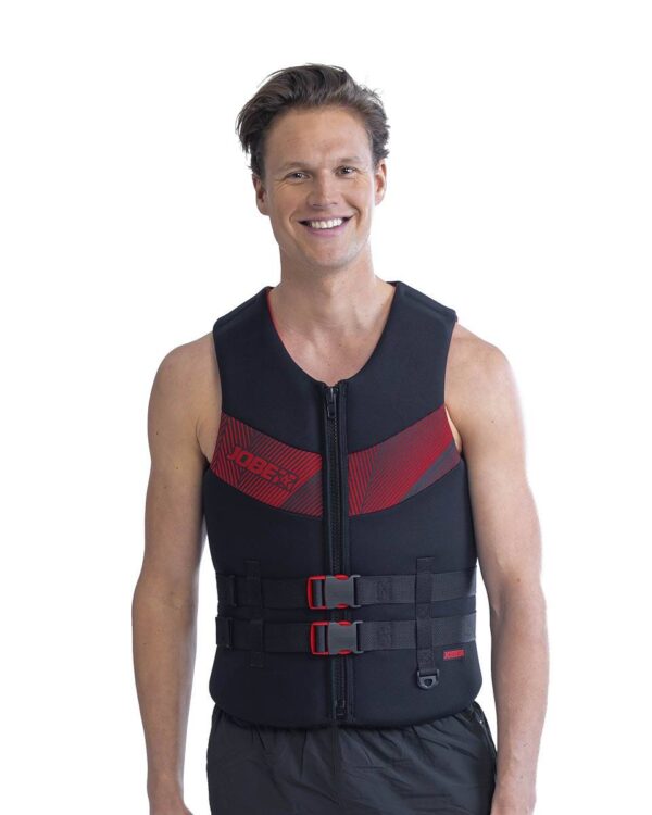 Jobe Neopren Vest Men Prallschutz Schwimmweste Wakeboard Wasserski red – Bild 2