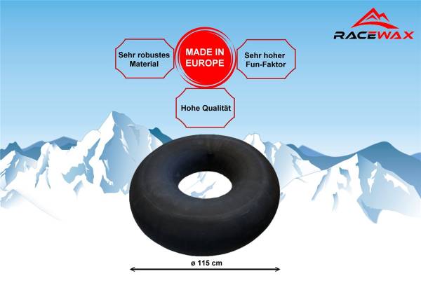 RaceWax 115cm - LKW SNOW TUBE Schlitten Schneereifen Rutschreifen Bob Rodel Reif