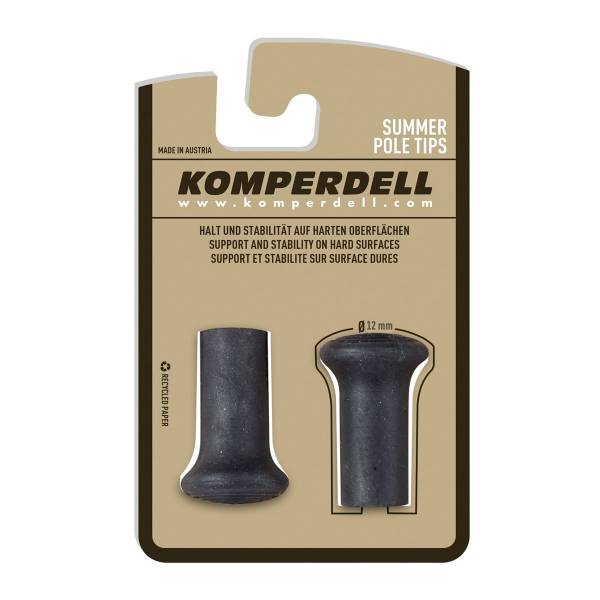 Komperdell Spitzenschoner Gummipuffer Stockspitze Gummispitzen für Trekkingst...