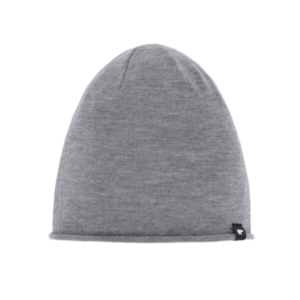 Eisbär PULSE OS Beanie Mütze leiche Wintermütze 100% Wolle (Merino) grau – Bild 2