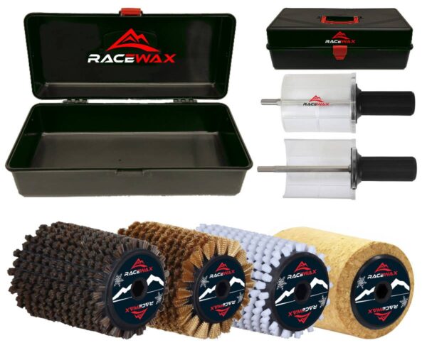 RaceWax Set Roto Bürste 100mm Kork Nylon Roßhaar Kupfer Rotorbürste Rotobürste – Bild 2