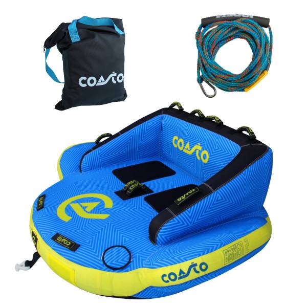 COASTO BOXER 2 Personen Towable Tube Wassersport Boot Tubes inkl. Funtube Leine