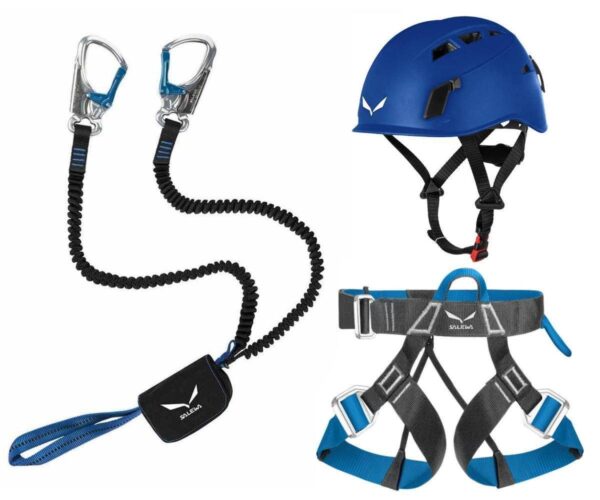 Klettersteigset Salewa Premium Attac + Salewa Gurt Via Ferrata Evo + Helm Toxo – Bild 2