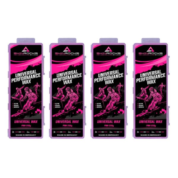 SkinRocks Universal Skiwachs Langlauf Snowboard Bügelwachs All IN ONE Wax 1KG – Bild 2