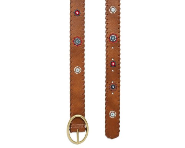 Desigual Ledergürtel Damen Gürtel Dornschließe Belt Julietta 21SARP07/6011 braun - Image 3