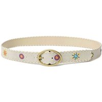 Desigual Ledergürtel Damen Gürtel Dornschließe Belt Julietta 21SARP07/1008 beige