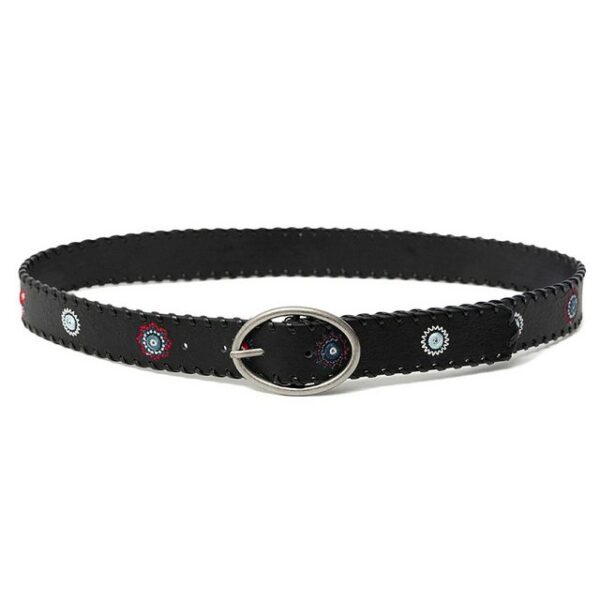 Desigual Ledergürtel Damen Gürtel Dornschließe Belt Julietta 21SARP07/2000 schwarz - Image 2