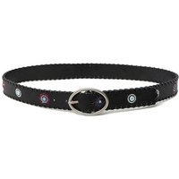 Desigual Ledergürtel Damen Gürtel Dornschließe Belt Julietta 21SARP07/2000 schwarz