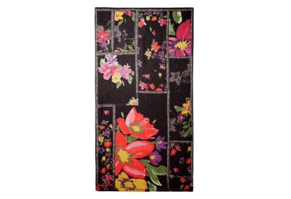 Desigual Halstuch Damen Halstuch Tuch Schal Fou Flores Patch 23WAWA22/2000 - Image 4