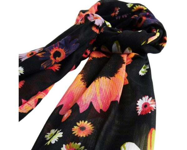 Desigual Halstuch Damen Halstuch Tuch Schal Scarf Daisy Pop 22WAWA17 - Image 3