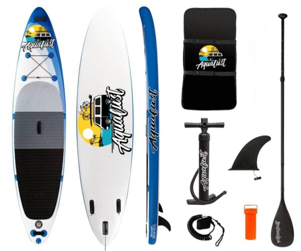 AQUALUST 12'0" SUP Board Stand Up Paddle Surf-Board Paddel Leash ISUP 365x81cm – Bild 2