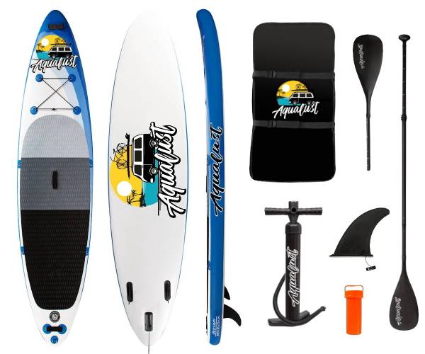 AQUALUST 12'0" SUP Board Stand Up Paddle Surf-Board aufblasbar Kajakpaddel 36...