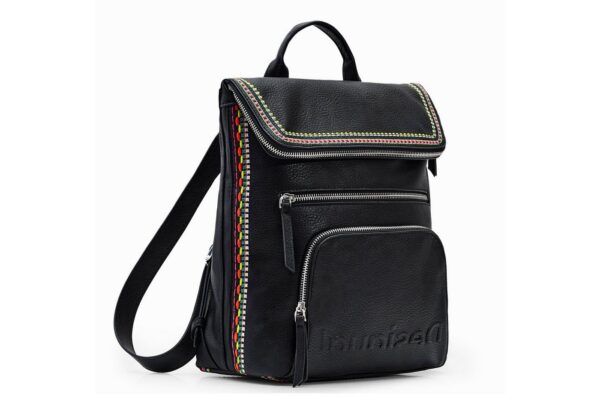 Desigual Rucksack Rucksack Daypack Backpack Back Raven Nerano 23SAKP33 - Image 3