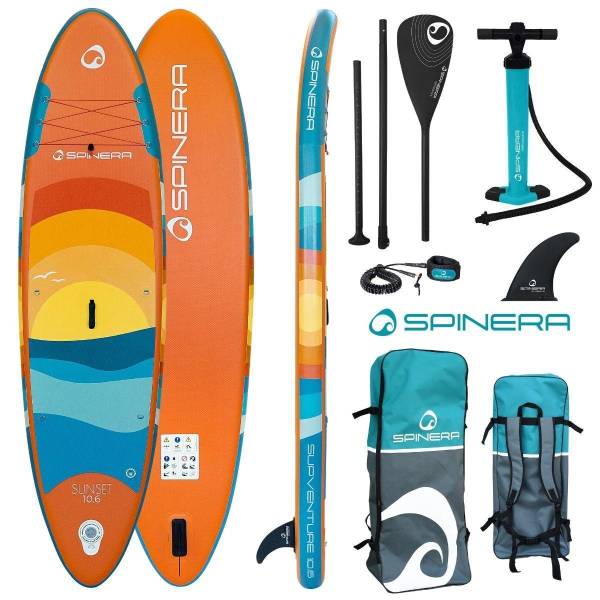 SPINERA Supventure SUNSET 10'6" DLT iSUP Board Stand Up Paddle Komplettset