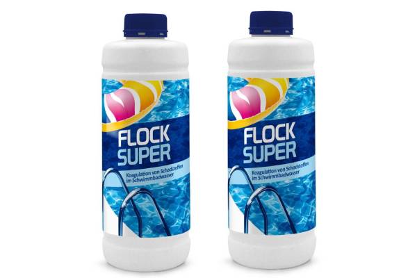 Superflock flüssig für Pool Flockungsmittel Flockmittel Wasserpflege Koagulat...