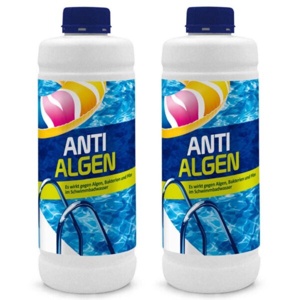 Anti-Algen Algenvernichter Algen-Ex 2 Liter für Pools Anti-Algenmittel – Bild 2