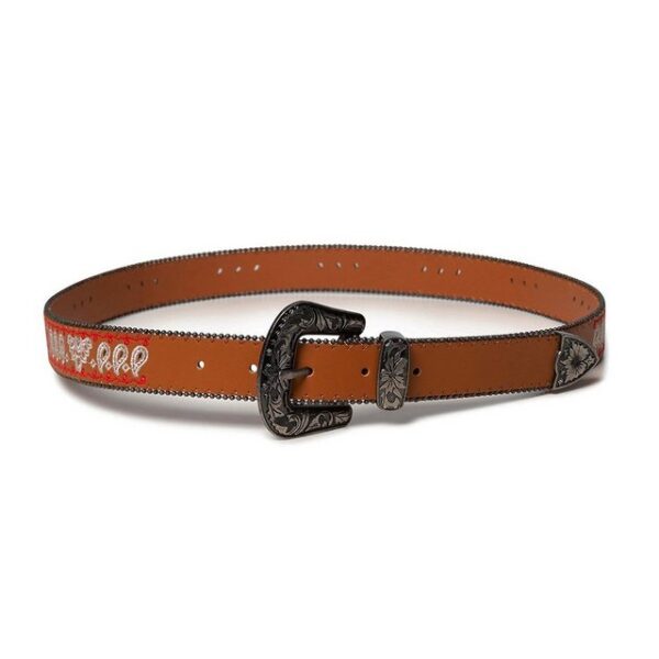 Desigual Ledergürtel Gürtel Dornschließe Cowboy-Style Belt Picnic 20SARP13/6011 - Image 2