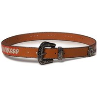 Desigual Ledergürtel Gürtel Dornschließe Cowboy-Style Belt Picnic 20SARP13/6011