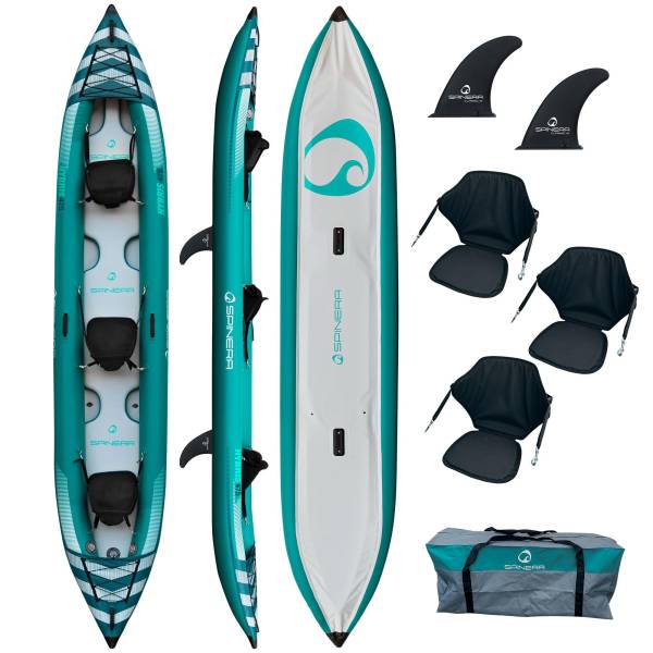 SPINERA Hybris 475 Kajak 3 Personen inflatable Kanau Kayak Tourenkajak 475x90cm