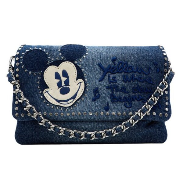 Desigual Umhängetasche Umhängetasche Bag Mickey Rock Denim Dortmund Flap 24SAXD06/5053 - Image 2