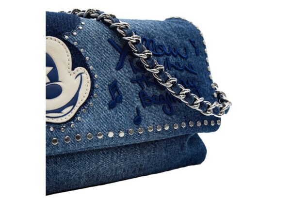 Desigual Umhängetasche Umhängetasche Bag Mickey Rock Denim Dortmund Flap 24SAXD06/5053 - Image 4