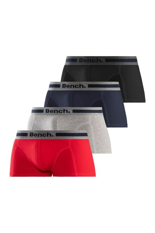 BENCH Boxershorts Rot Unifarben für Herren - 2XL – Bild 2